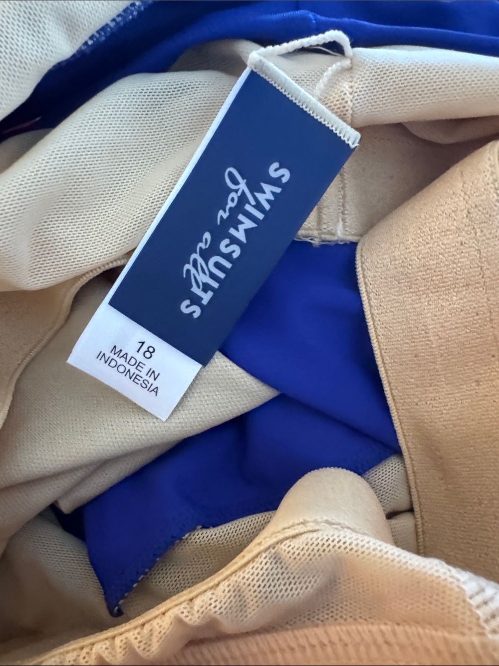 Swimsuits for All One Piece 18 Blue Swim Dress - Picture 10 of 11